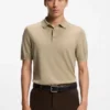 Strick-Poloshirt aus Seide und Baumwolle