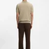 Strick-Poloshirt aus Seide und Baumwolle