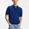 Strick-Pullover mit verdeckter Knopfleiste