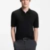 Strick-Pullover mit verdeckter Knopfleiste