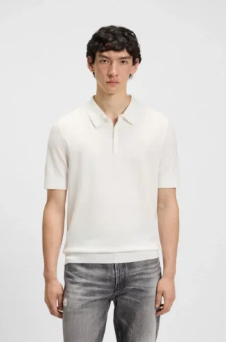 Strick-Pullover mit verdeckter Knopfleiste