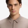 Strick-Pullover mit verdeckter Knopfleiste