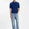 Strick-Pullover mit verdeckter Knopfleiste
