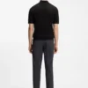 Strick-Pullover mit verdeckter Knopfleiste