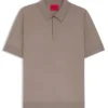 Strick-Pullover mit verdeckter Knopfleiste