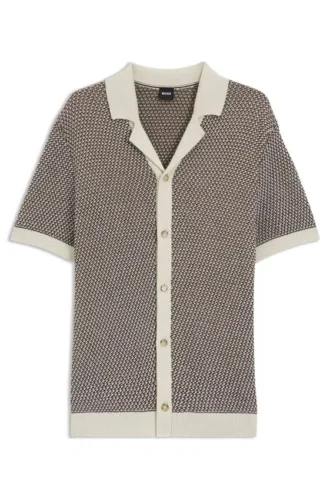Strickjacke aus Baumwolle in regulärer Passform