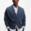 Strickjacke aus Schurwolle in lockerer Passform