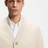 Strickjacke aus Schurwolle in lockerer Passform