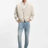 Strickjacke aus Schurwolle in lockerer Passform