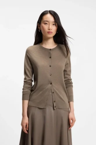 Strickjacke aus superfeiner Merinowolle