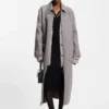 Strickjacke mit gesticktem Logo in Oversize-Passform