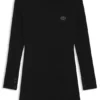 Strickkleid für Kinder mit gestapeltem Logo Strickkleid für Kinder mit gestapeltem Logo