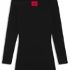 Strickkleid für Kinder mit gestapeltem Logo Strickkleid für Kinder mit gestapeltem Logo