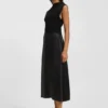 Strickkleid mit Satinrock