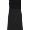 Strickkleid mit Satinrock