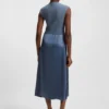 Strickkleid mit Satinrock