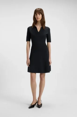 Strickkleid mit Skipperkragen
