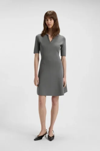 Strickkleid mit Skipperkragen