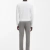 Strickpullover in regulärer Passform mit Rundhalsausschnitt
