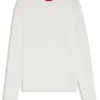 Strickpullover in regulärer Passform mit Rundhalsausschnitt