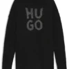 Strickpullover mit funkelndem, übereinanderliegendem Logo