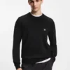 Strickpullover mit gestapeltem Logo