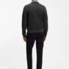 Strickpullover mit gestapeltem Logo