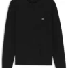 Strickpullover mit gestapeltem Logo