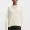 Strickpullover mit gesticktem Logo