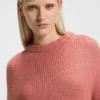 Strickpullover mit gesticktem Logo