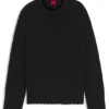 Strickpullover mit gesticktem Logo