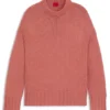 Strickpullover mit gesticktem Logo