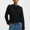 Strickpullover mit „Happy HUGO“-Applikation