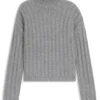 Strickpullover mit markanter Rippenstruktur