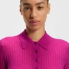 Strickpullover mit Polokragen aus einer Wollmischung