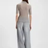Strickpullover mit Polokragen aus einer Wollmischung