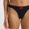 String aus Stretch-Baumwolle mit rotem Logo String aus Stretch-Baumwolle mit rotem Logo
