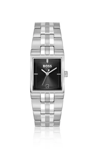 Strivo-Uhr aus Edelstahl mit Streifendetail