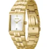 Strivo-Uhr in Goldoptik mit Streifendetails Strivo-Uhr in Goldoptik mit Streifendetails