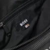 Strukturierte Gürteltasche mit Kontrastlogo Strukturierte Gürteltasche mit Kontrastlogo
