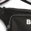 Strukturierte Gürteltasche mit Kontrastlogo Strukturierte Gürteltasche mit Kontrastlogo