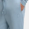 Sweathose aus Baumwollfrottee mit Logo-Patch