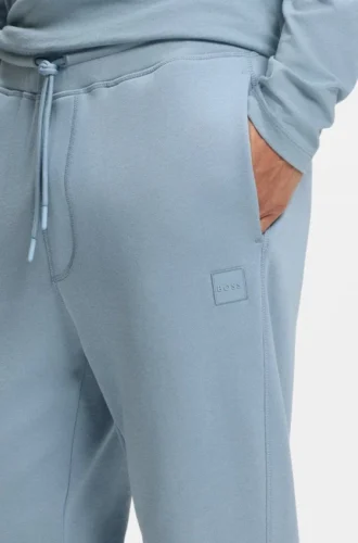 Sweathose aus Baumwollfrottee mit Logo-Patch