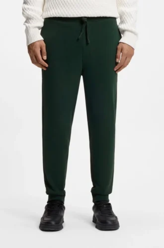 Sweathose mit Bündchen aus Baumwollfrottee mit Logo-Print
