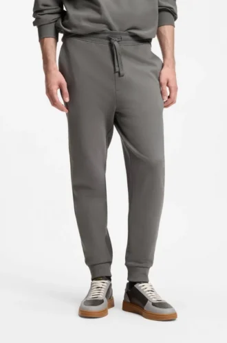 Sweathose mit Bündchen aus Baumwollfrottee mit Logo-Print