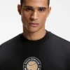 Sweatshirt aus Baumwoll-Frottee mit Tennis-Motiv