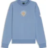 Sweatshirt aus Baumwoll-Frottee mit Tennis-Motiv