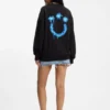 Sweatshirt aus Baumwollfrottee mit Happy HUGO