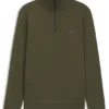 Sweatshirt aus Baumwollfrottee mit Reißverschlusskragen