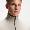 Sweatshirt aus Baumwollfrottee mit Reißverschlusskragen
